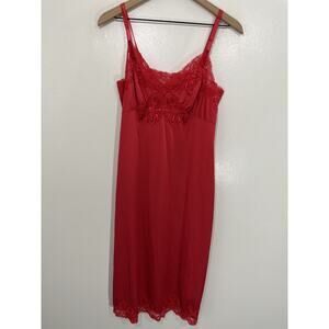 Vtg Y2K Coquette Dainty Fairy Romantic Slip Babydoll Midi Cami Dress M 90s